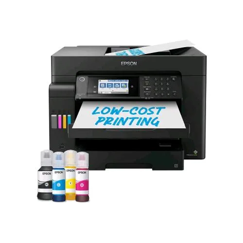 Epson Ecotank Et-16655 Stampante Multifunzione Ink Jet a Colori A3 Wi-Fi Scanner Piano e Adf Fax a Colori 33,6 Kbit/S 550 Fogli LAN USB 25PPM Nero