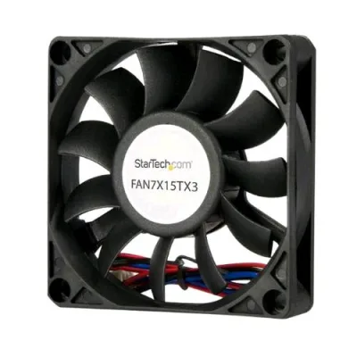 Startech Ventola Computer con Cuscinetto a Sfera 70X15 mm con Connettore TX3 Black