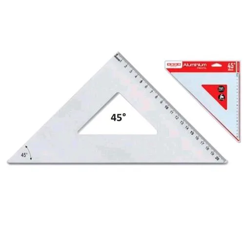 ARDA Squadra Alluminio 45° 25 cm