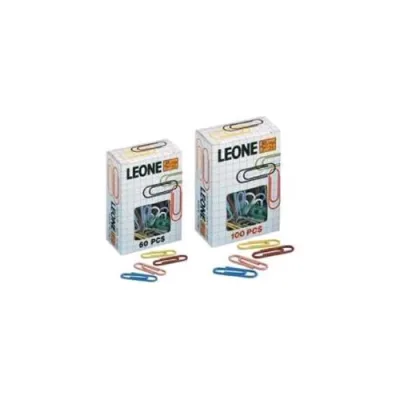 Molho Leone NR2 Fermagli in Metallo Plastificati H 28 mm Col. Assortiti 100 Pz. x 10 Conf