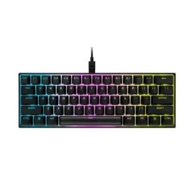 Corsair K65 Mini Tastiera Gaming RGB Meccanica MX Cherry Red USB Layout Inglese Black