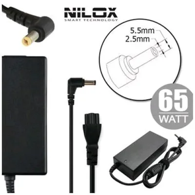 Nilox NLX65W-AR02 Alimentatore per Acer 65W 19V 3.42A 5.5 x 2.5mm Nero