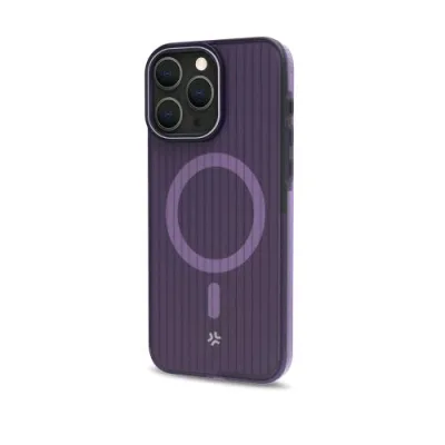 Celly Apple iPHONE 16 Pro Max Cover Magsafe in Tpu Design Semi Trasparente Viola