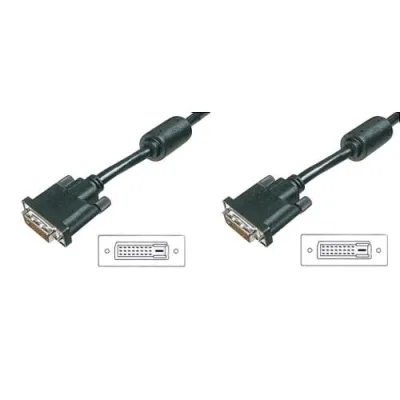 Digitus Cavo DVI-D 24+1 Dual Link Maschio/Maschio 1.8 m Nero