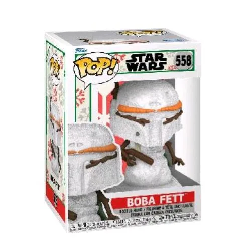 Funko Pop Star Wars Holiday Boba Fett Figura in Vinile 9.5 cm da Collezione