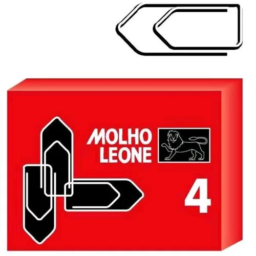 Molho Leone NR4 Fermagli in Metallo Zincati H 32 mm 100 Pz. x 10 Conf