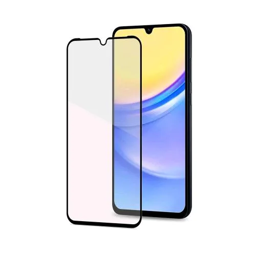 Celly Samsung Galaxy A15 4G/ Galaxy A15 5G Full Glass Proteggi Schermo in Vetro Temperato Durezza 9H con Bordi Neri