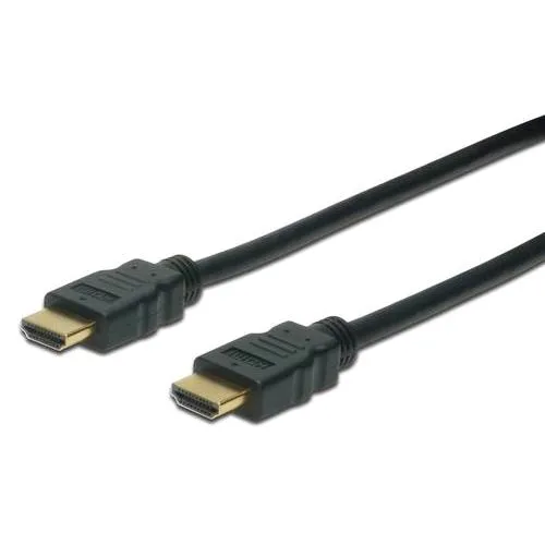 Digitus Cavo HDMI 4K 3D con Ethernet Connettori Dorati Tripla Schermatura 1 m Nero