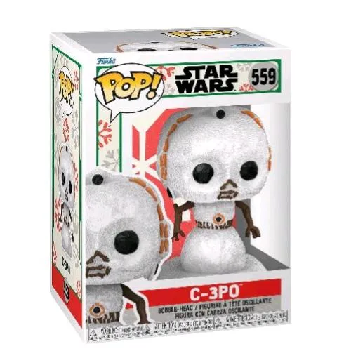 Funko Pop Star Wars Holiday C-3PO Figura in Vinile 9.5 cm da Collezione
