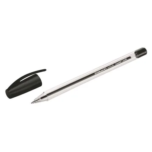 Pelikan Stick Super Soft Penna a Sfera Nero Punta Media Conf 50 Pz.