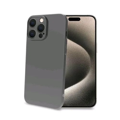 Celly Apple iPHONE 16 Pro Max Cover Morbida Super Sottile in Tpu Nero