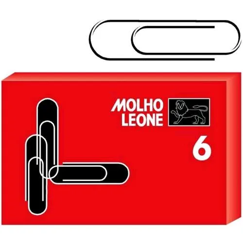 Molho Leone NR6 Fermagli in Metallo Zincati H 57 mm 100 Pz. x 5 Conf
