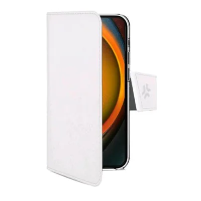 Celly Apple iPHONE 16 Pro Max Custodia a Portafoglio con Chiusura Orizzontale Flap Magnetico Tasche Interne Portadocumenti Funzione Stand Bianco