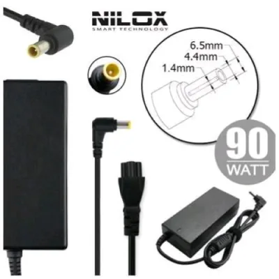 Nilox NLX90W-SY06 Alimentatore per Notebook Sony 90W 19.5V 4.7A 6mm x 4.4mm Nero