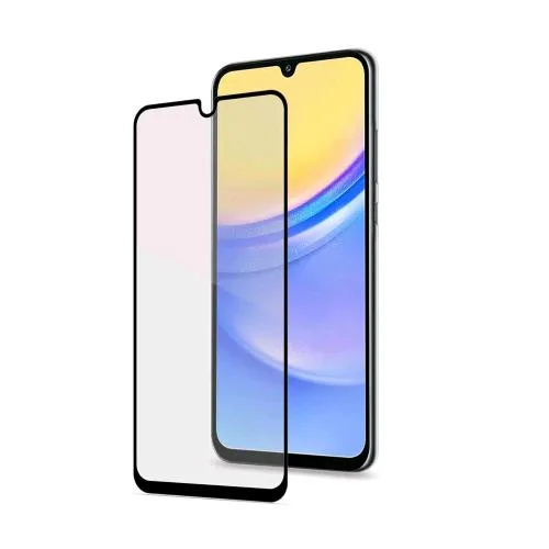 Celly Samsung Galaxy A16 5G/ A16 4G Full Glass Proteggi Schermo in Vetro Temperato Trasparente con Bordo Nero