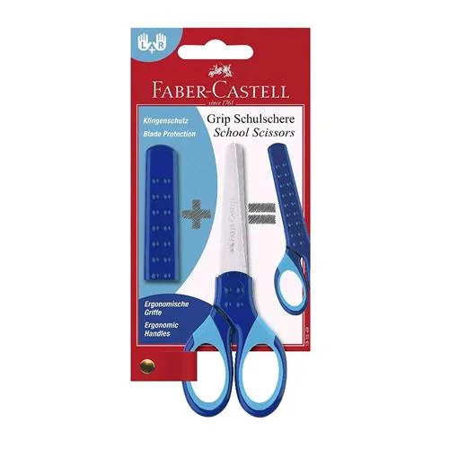 Faber Castell Forbice Scuola in Blister Blu