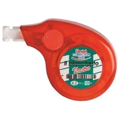 Pentel Pente il Bianchetto Nastro Correttore a Nastro 402mm x 10m Colore Fusto Rosso Conf 12 Pz.