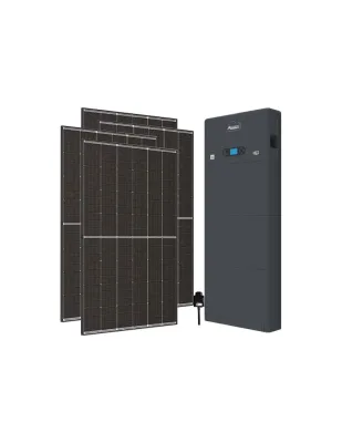 Kit fotovoltaico monofase 6370W inverter 6kW All in one batteria al litio 10.24kWh HV ZBT 5K Zucchetti