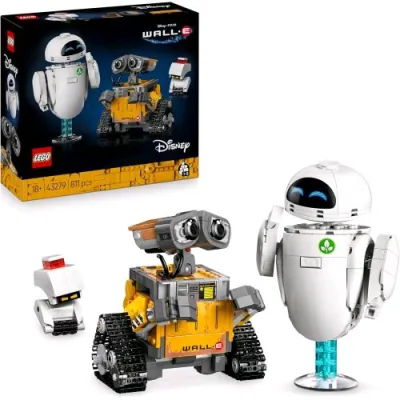 LEGO Disney Pixar Wall-E e Eve Kit di Modellismo per Adulti da Esposizione