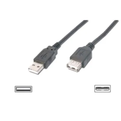 Digitus Cavo Prolunga USB 2.0 A-A Maschio/Femmina 5 m Nero