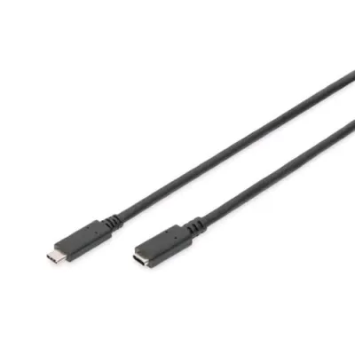 Digitus Cavo Prolunga USB-C 2.0 Maschio/Femmina 3A 1.5 m Black