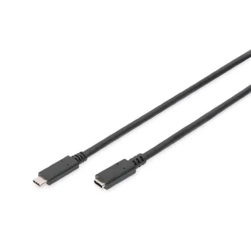 Digitus Cavo Prolunga USB-C 2.0 Maschio/Femmina 3A 1.5 m Black