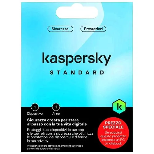 Kaspersky Standard 1 Dispositivo 1 Anno Card