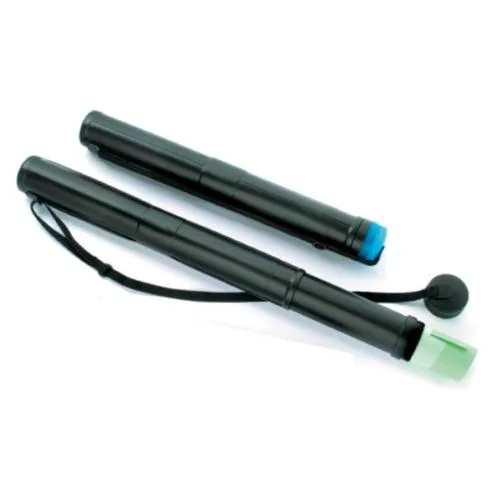 ARDA Tubo Portadisegni Estensibile in Plastica 70/120 cm con Tracolla Nero