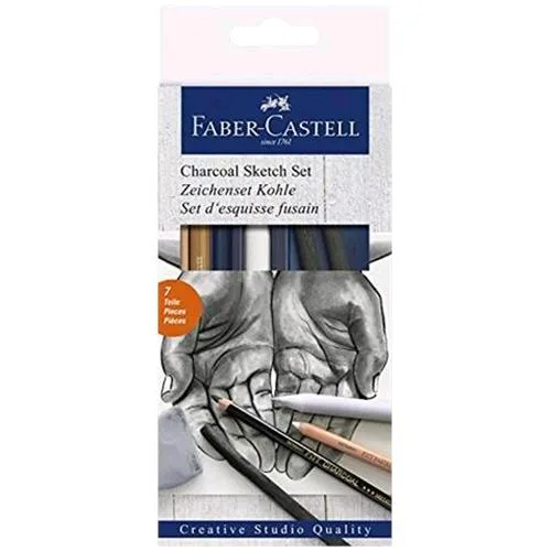 Faber Castell Goldfaber Charcoal Sketch Set Conf. 7 Pz.