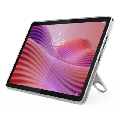 Lenovo Tab 10.1" Wuxga Mediatek Helio G85 128GB RAM 4GB Wi-Fi Italia Lunar Grey + Clear Case Custodia Trasparente con Supporto Integrato
