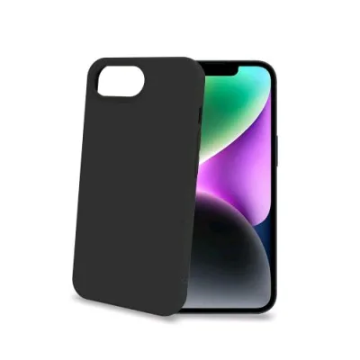 Celly Apple iPhone 16E Custodia in Morbido Tpu Finitura Touch Rivestimento Interno in Microfibra Nero