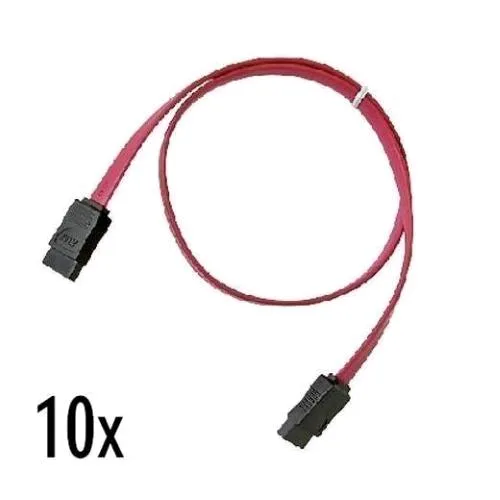 Nilox NX090305118 Cavo SATA 7PIN 0.5M Nero Rosso 10pz