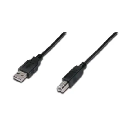 Digitus Cavo Stampante USB 2.0 da USB-A a USB-B Maschio-Maschio 1.8 m Nero