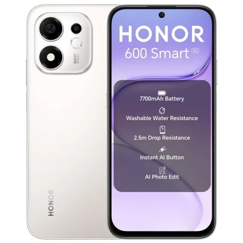 Honor 600 Smart 5G Dual SIM 6.87" Octa Core 128GB RAM 4GB 5G Tim Meteor Silver