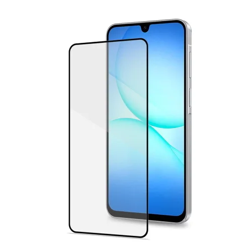 Celly Samsung Galaxy A18 5G/ A18 4G/ A17 5G/ A17 4G/ A16 5G/ A16 4G Proteggi Schermo in Vetro Temperato 9H Trasparente con Bordo Colorato Nero
