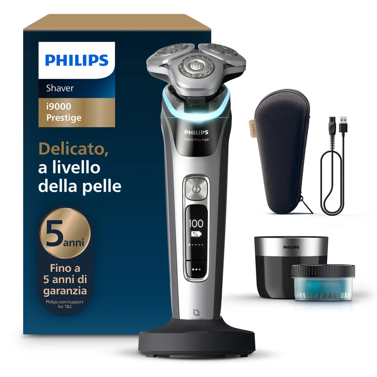 RASOIO ELETTRICO XP9204/30 PRESTIGE WET&DRY SERIE 9000
