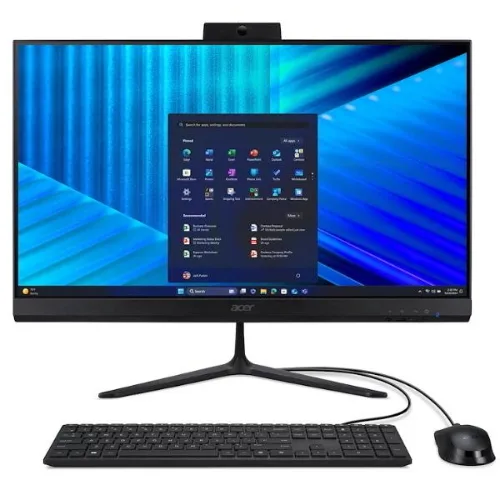 ACER Veriton VZ2415G All in One 23.8" Intel Core 5 120U RAM 16GB-SSD 512GB NVMe-Intel Graphics-Wi-Fi 6 + Gigabit LAN-Web Cam Altoparlanti-Tastiera Mouse-Win 11 Prof Nero (DQ.R7AET.007)