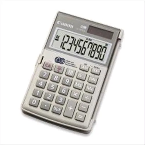 Canon LS-10TEG Calcolatrice Tascabile 10 Cifre Alimentazione Solare/Batteria Colore Grigio