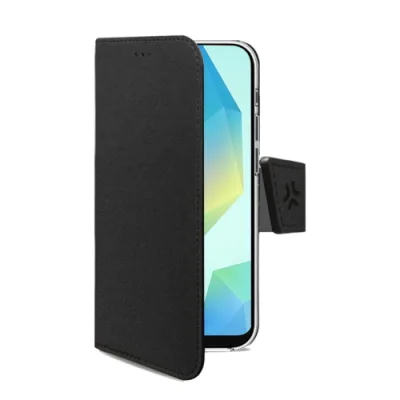 Celly Samsung Galaxy A18 5G/ A18 4G/A17 5G/ A17 4G/ A17 5G Ee Custodia a Libro in Similpelle con Chiusura Flap Magnetico, Slot per Carte e Funzione Stand Colore Nero