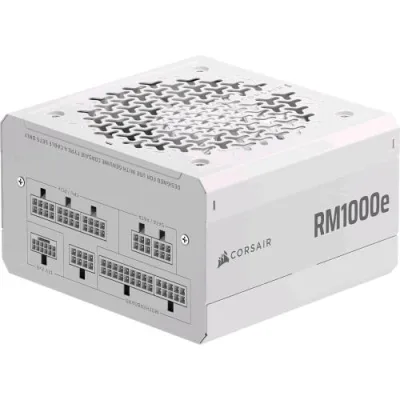 Corsair RM1000E 2025 Alimentatore 1000W Cybenetics Gold Completamente Modulare a Basso Rumore Pcie 5.1 ATX 3.1 Bianco