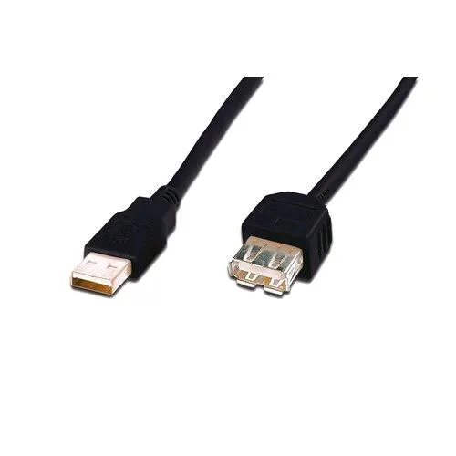 Digitus Cavo USB 2.0 Maschi/Femmina 3 m Nero