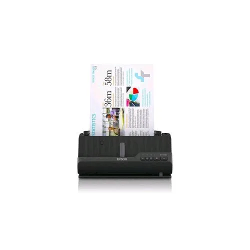 Epson Es-C320W Scanner A4 600X600 DPI Adf 20 Pagine Readyscan LED 30 PPM Scansione Fronte Retro USB 2.0 LAN Wireless Wi-Fi Direct Nero