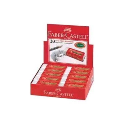 Faber Castell Gomma 7095-20 PVC Free per Grafite e Colorate Conf. 20 Pz.