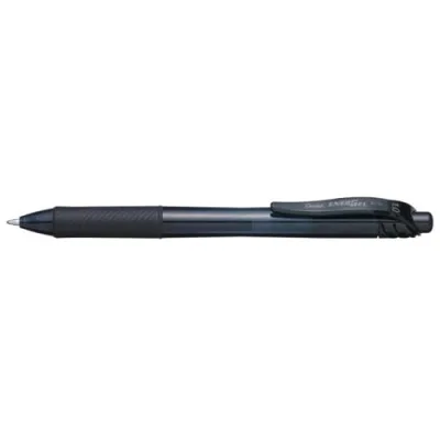 Pentel Energel x Click Penna Roller a Scatto Inchiostro Gel Nero Punta Conica 1 mm Conf 12 Pz.