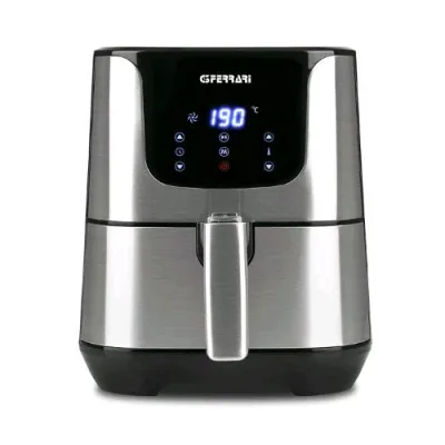 G3FERRARI G3 Ferrari G10125 Friggisano Friggitrice Ad Aria 3.5 Litri 1.500W Programmi di Cottura Preimpostati Timer Digitale Display Touch Nero Argento