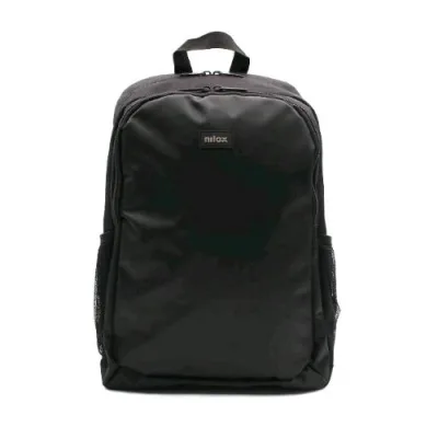 Nilox NXBK010 Zaino per Notebook 15.6" con Spallacci Imbottiti e Ampio Vano Portaoggetti Black
