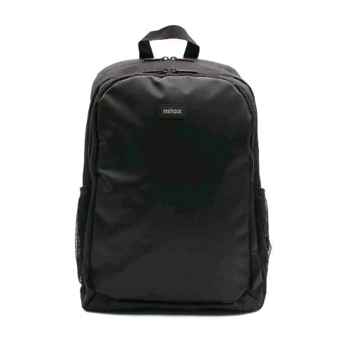 Nilox NXBK010 Zaino per Notebook 15.6" con Spallacci Imbottiti e Ampio Vano Portaoggetti Black