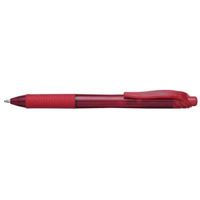 Pentel Energel x Click Penna Roller a Scatto Inchiostro Gel Rosso Punta Conica 1 mm Conf 12 Pz.
