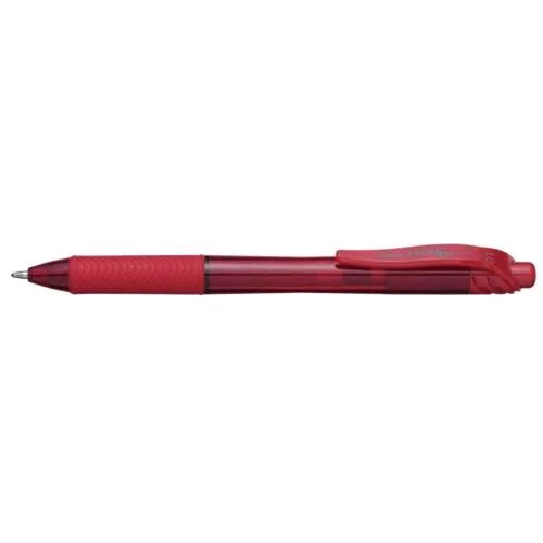 Pentel Energel x Click Penna Roller a Scatto Inchiostro Gel Rosso Punta Conica 1 mm Conf 12 Pz.