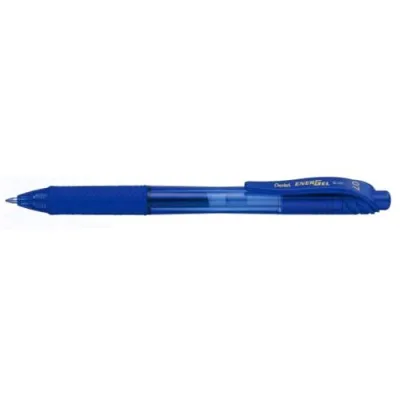 Pentel Energel x Penna Roller a Scatto Inchiostro Gel Blu Punta Conica 0.70 mm Conf 12 Pz.